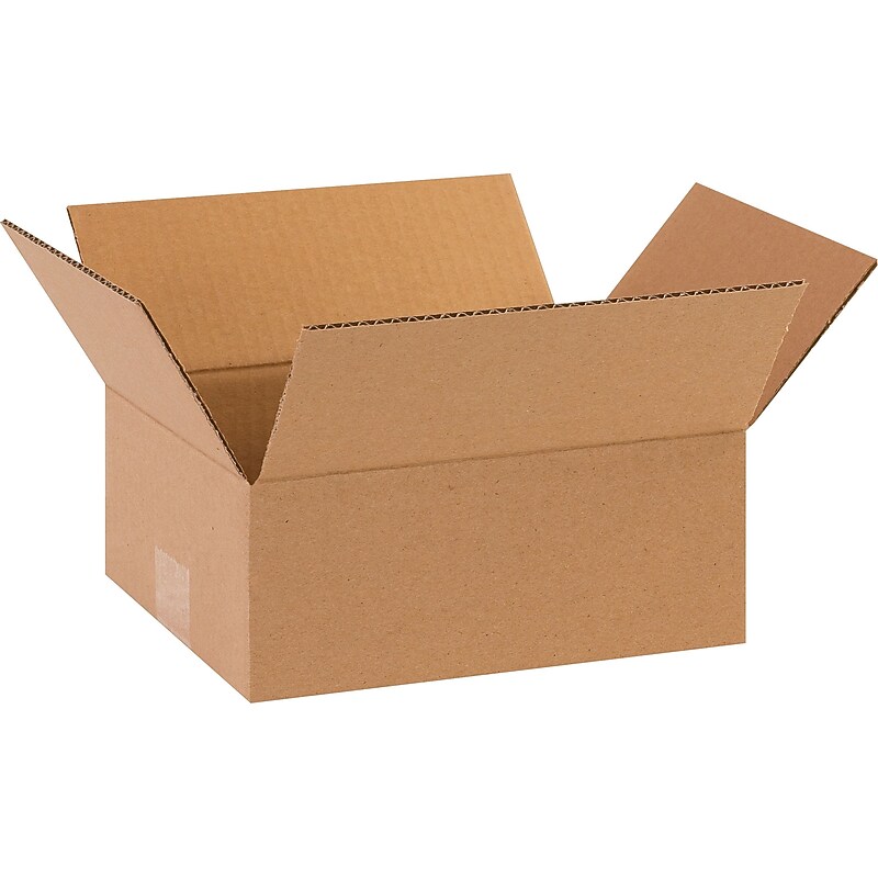 10" x 8" x 4" Shipping Boxes, 32 ECT, Brown, 25/Bundle (1084) image 1