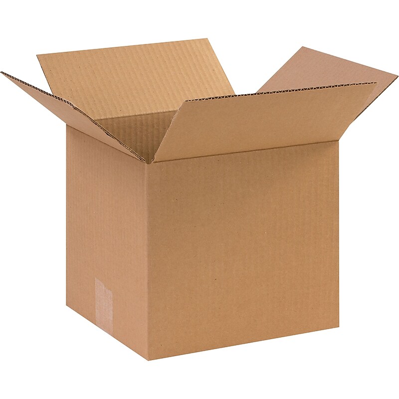 10" x 9" x 9" Shipping Boxes, 32 ECT, Brown, 25/Bundle (1099) image 1