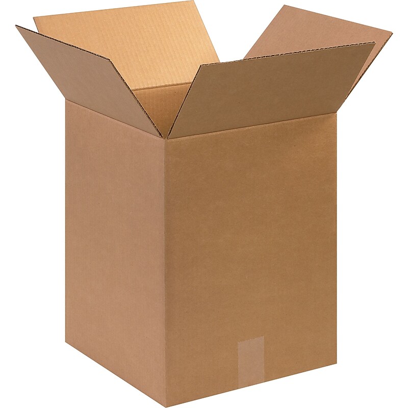 12" x 12" x 16" Shipping Boxes, 32 ECT, Brown, 25/Bundle (121216) image 1