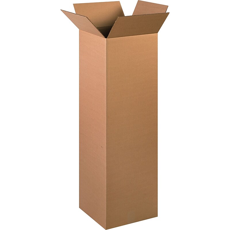 12" x 12" x 40" Shipping Boxes, 32 ECT, Brown, 15/Bundle (121240) image 1