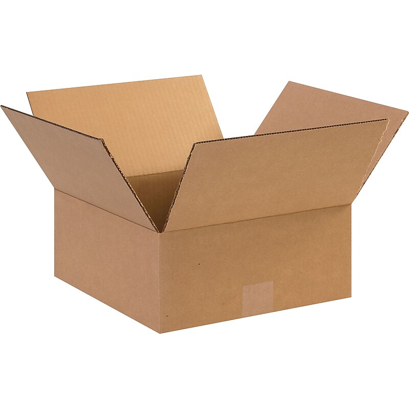 12" x 12" x 5" Shipping Boxes, 32 ECT, Kraft, 25/Bundle (BS121205) image 1