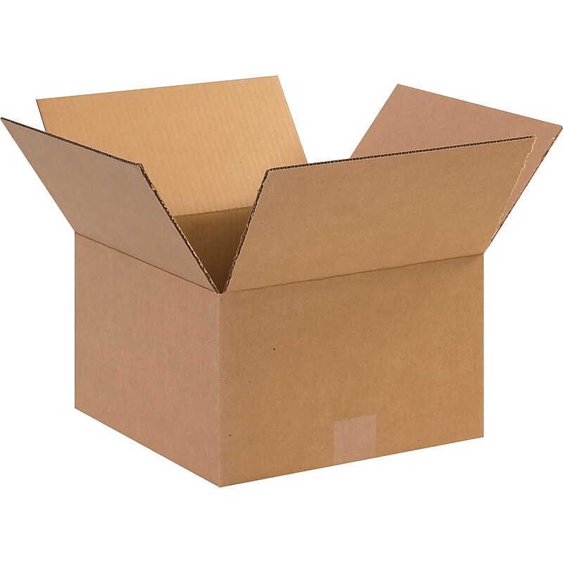 12" x 12" x 7" Shipping Boxes, 32 ECT Brown, 25/Bundle (12127) image 1