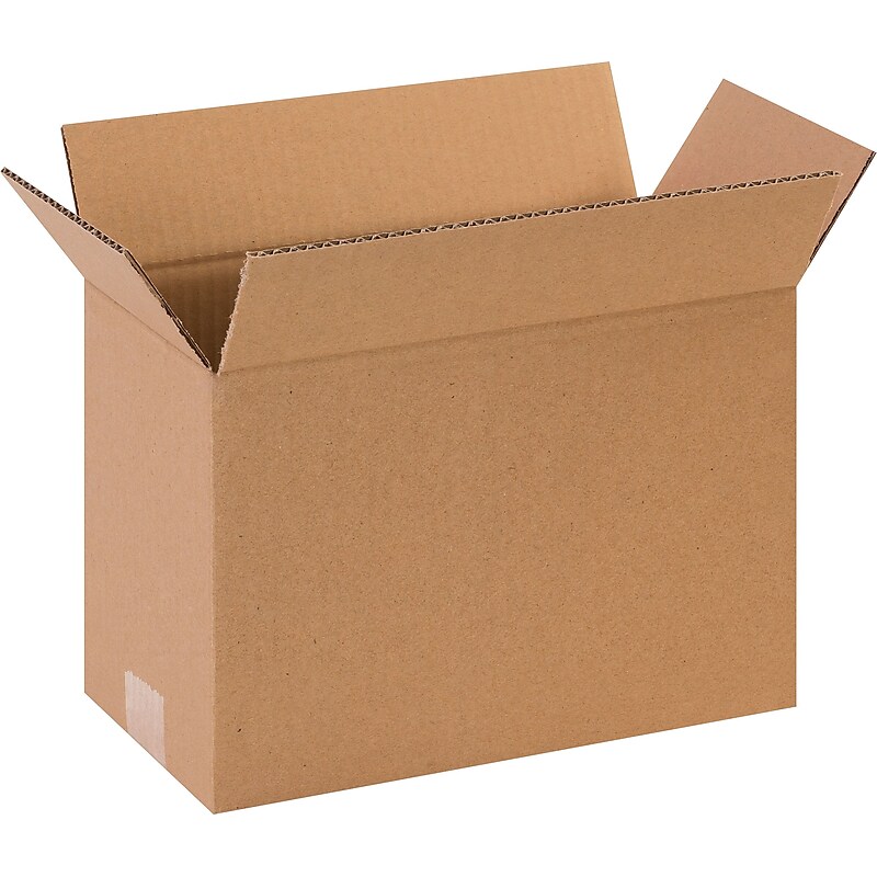 12" x 6" x 8" Shipping Boxes, 32 ECT, Brown, 25/Bundle (1268) image 1