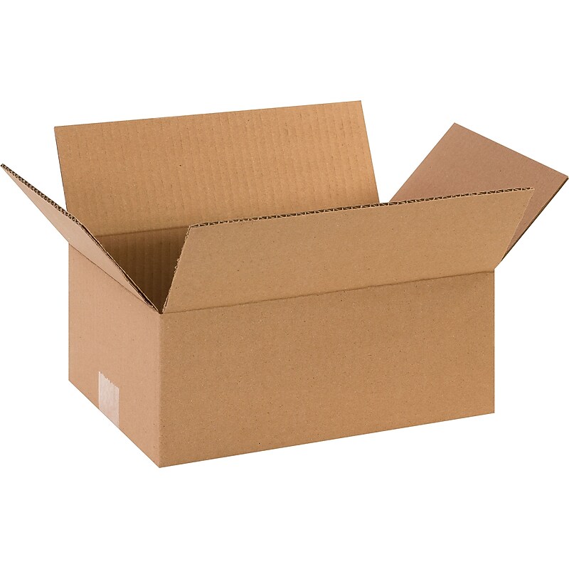 12" x 8" x 5" Shipping Boxes, 32 ECT, Brown, 25/Bundle (1285) image 1