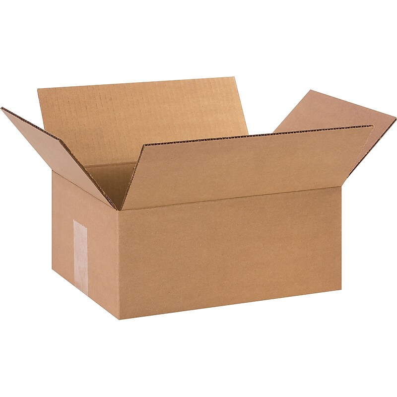 12" x 9" x 5" Shipping Boxes, 32 ECT, Brown, 25/Bundle (1295) image 1