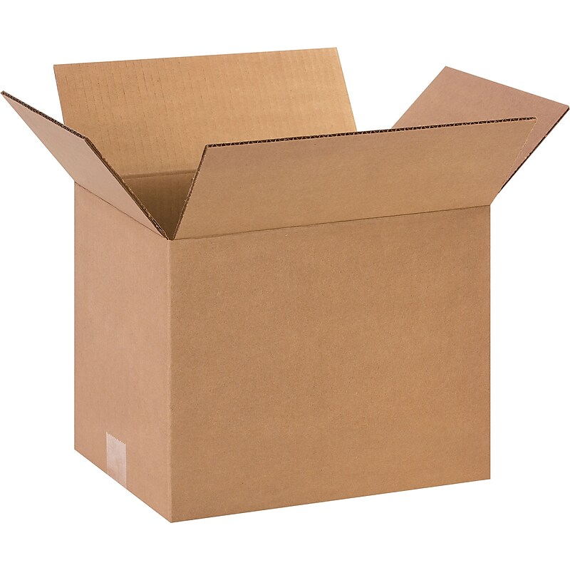 12" x 9" x 10" Shipping Boxes, 32 ECT, Brown, 25/Bundle (12910) image 1