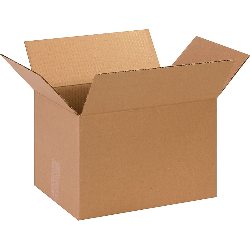13.75" x 10.25" x 9.13" Shipping Boxes, 32 ECT, Brown, 25/Bundle (13109) image 1