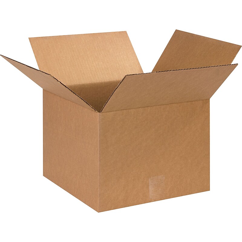 13" x 13" x 5" Shipping Boxes, 32-ECT, Brown, 25/Bundle (13135) image 1