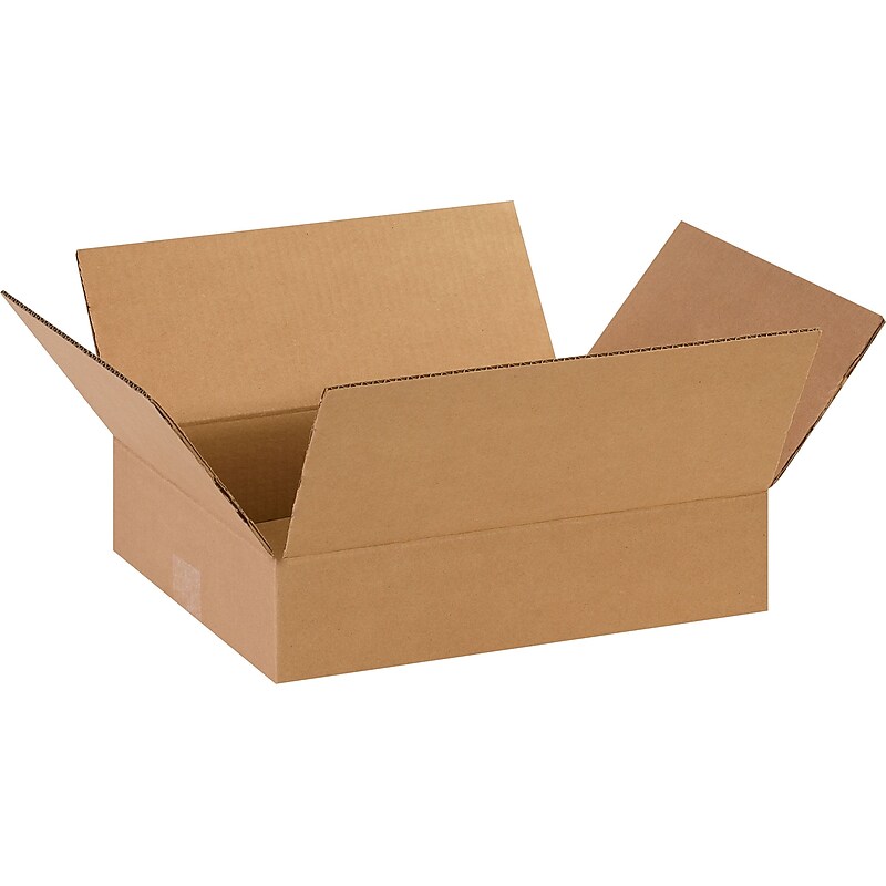 14" x 11" x 3" Shipping Boxes, 32 ECT, Kraft, 25/Bundle (BS141103) image 1