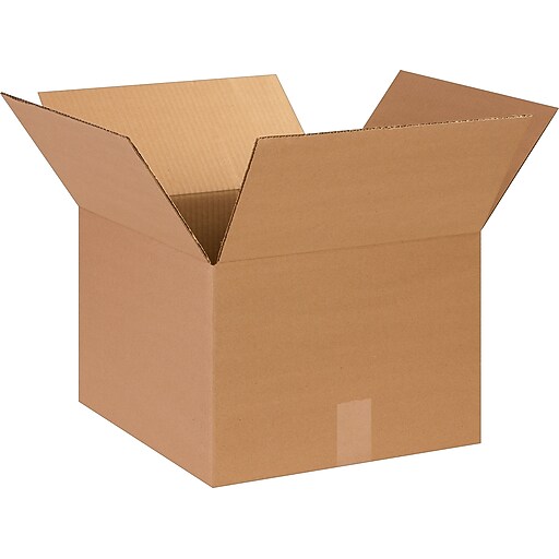 14" x 10" x 5" Shipping Boxes, 32 ECT, Brown, 25/Bundle (14105) at Staples