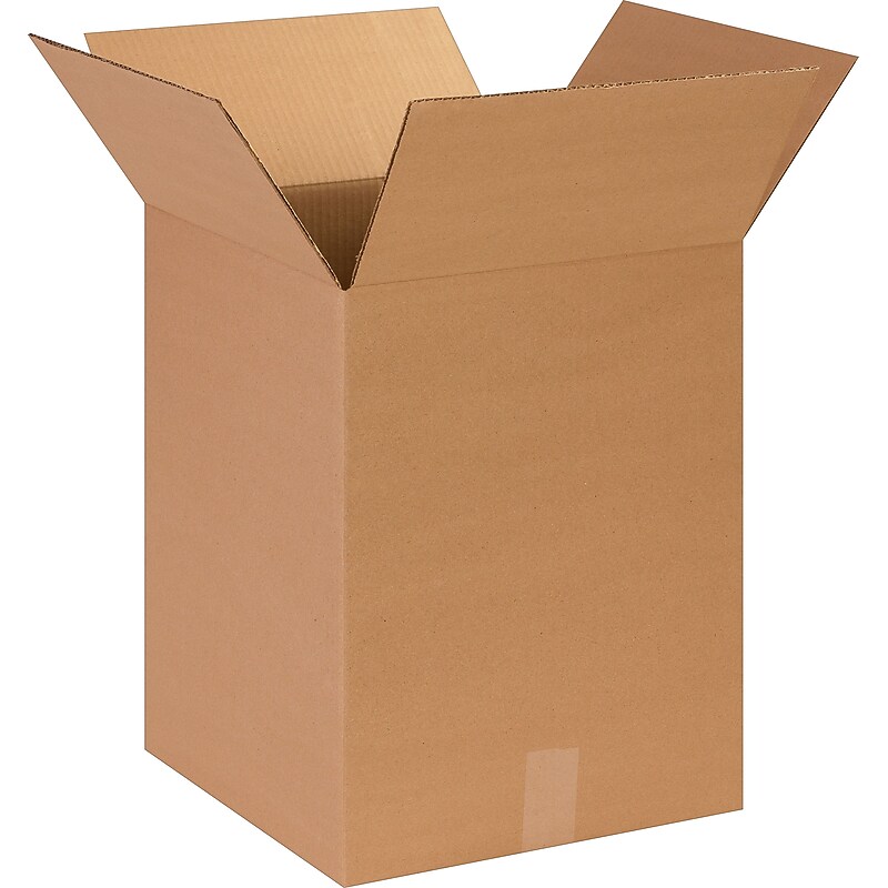 14" x 14" x 18" Shipping Boxes, 32 ECT, Brown, 25/Bundle (141418) image 1