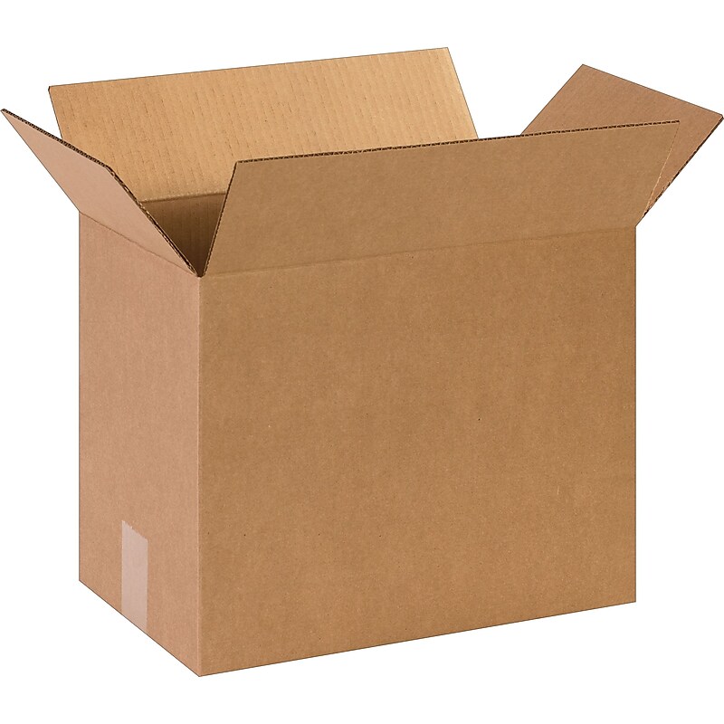 14.5" x 8.75" x 12" Shipping Boxes, 32 ECT, Brown, 25/Bundle (14812) image 1