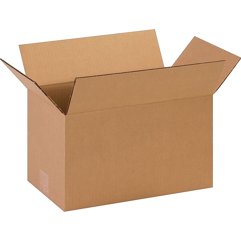 14" x 8" x 8" Shipping Boxes, 32 ECT, Brown, 25/Bundle (1488) image 1