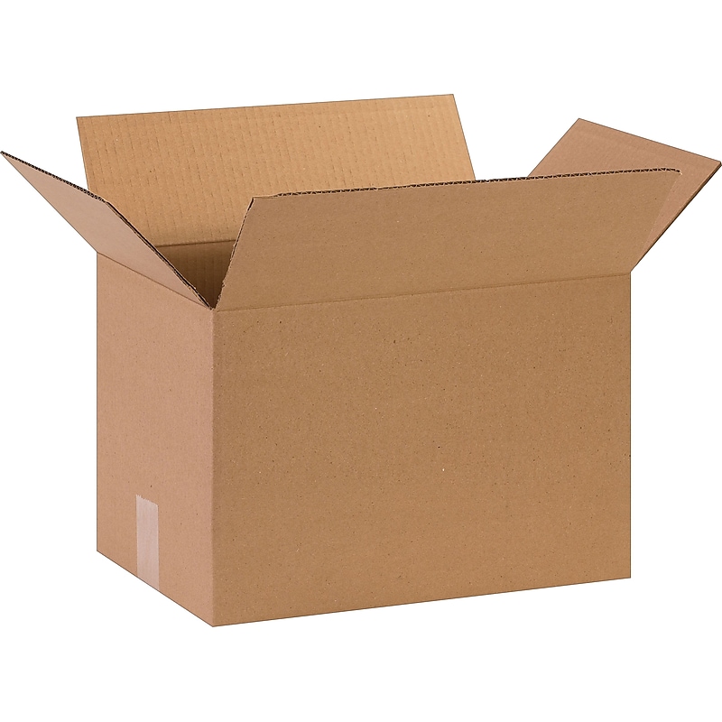 15" x 10" x 10" Shipping Boxes, 32 ECT, Kraft, 25/Bundle (BS151010) image 1