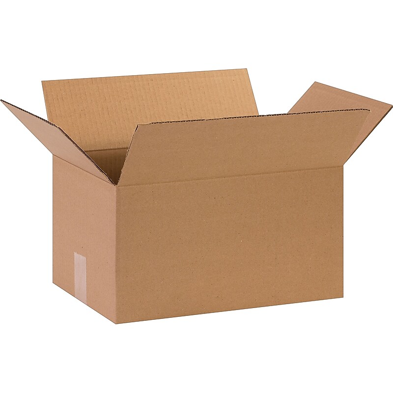 15" x 10" x 8" Shipping Boxes, 32 ECT, Brown, 25/Bundle (15108) image 1