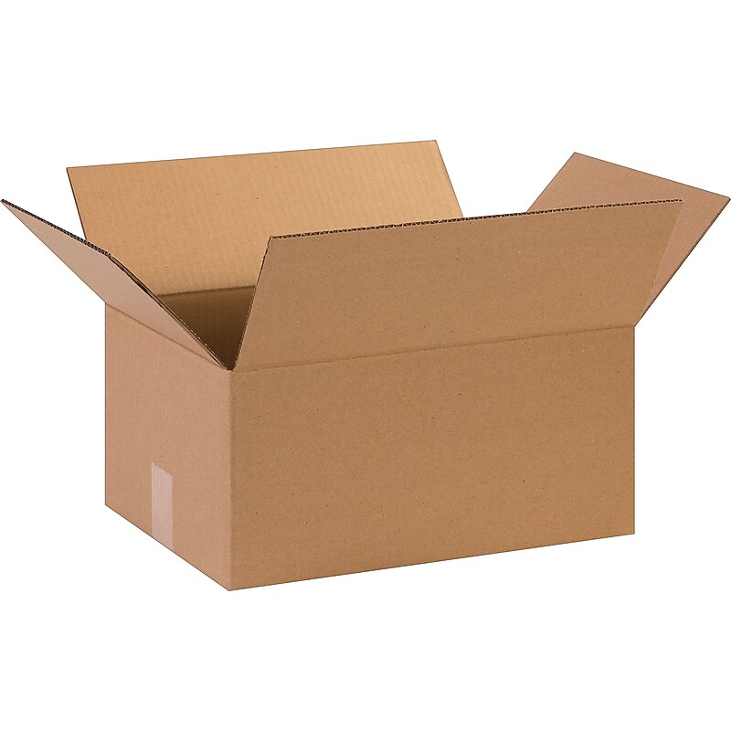 15" x 11" x 7" Shipping Boxes, 32 ECT, Brown, 25/Bundle (15117) image 1