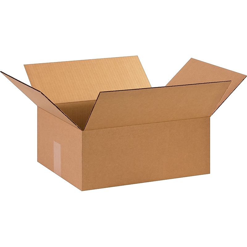 15" x 12" x 6" Shipping Boxes, 32 ECT, Kraft, 25/Bundle (BS151206) image 1