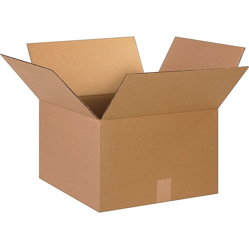 15" x 15" x 10" Shipping Boxes, 32 ECT, Brown, 20/Bundle (151510) image 1