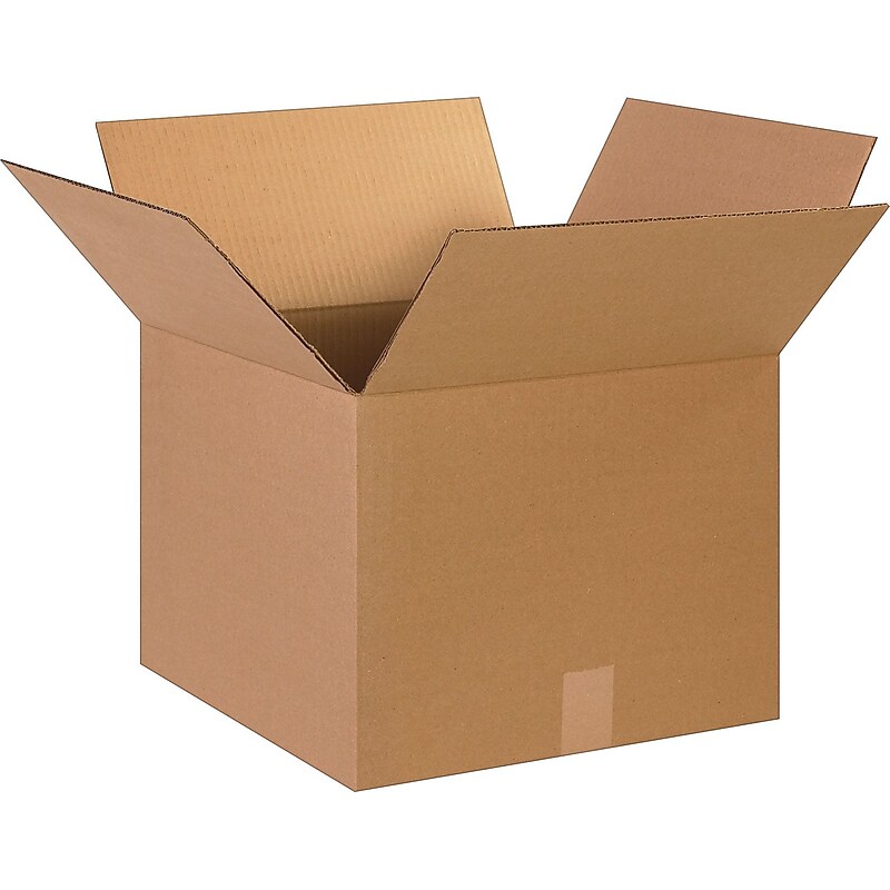 15" x 13" x 7" Shipping Boxes, 32 ECT, Brown, 25/Bundle (15137) image 1