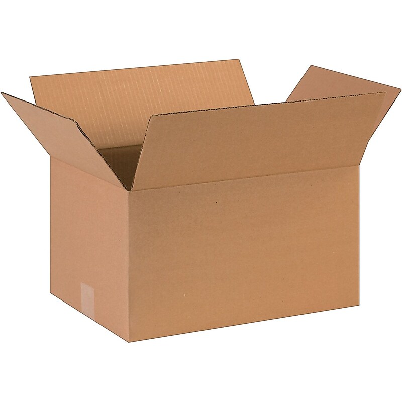 16" x 11" x 9" Shipping Boxes, 32 ECT, Brown, 25/Bundle (16119) image 1