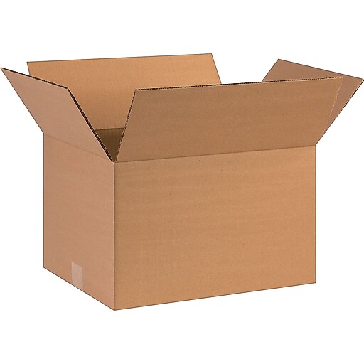 16 " x 12 " x 10 " Shipping Box, 32 ECT, Brown (10023) Staples