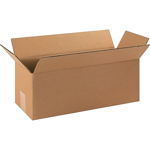 SI Products 16" x 6" x 6" Shipping Boxes, 32 ECT, Brown, 25/Bundle