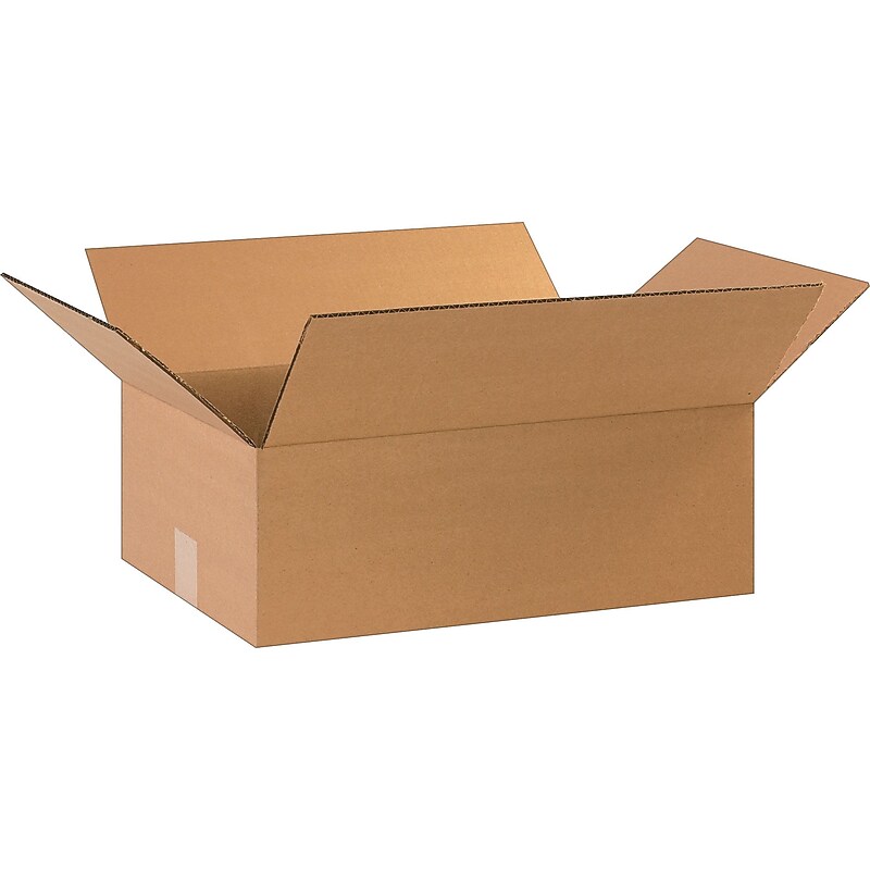 17.25" x 11.25" x 6" Shipping Boxes, 32 ECT, Brown, 25/Bundle (17116) image 1