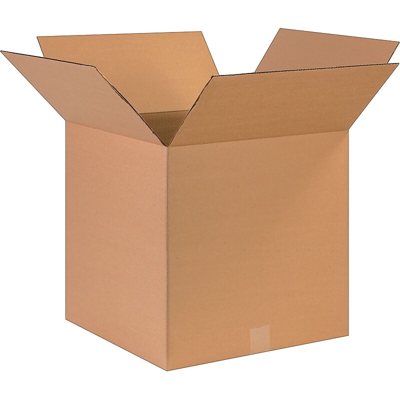17" x 17" x 17" Shipping Boxes, 32 ECT, Kraft, 25/Bundle (BS171717) image 1