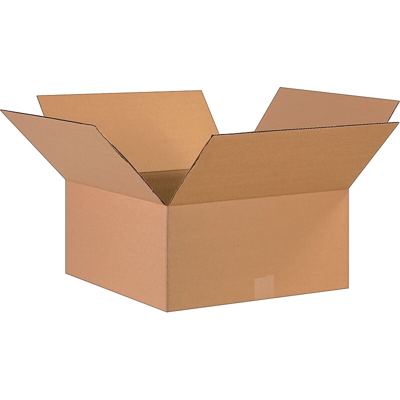 17" x 17" x 8" Shipping Boxes, 32 ECT, Brown, 20/Bundle (17178) image 1