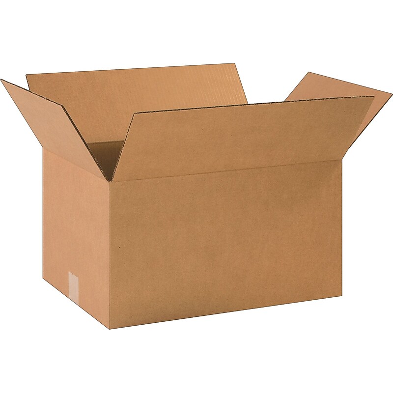 18.5" x 12.5" x 10" Shipping Boxes, 32 ECT, Brown, 20/Bundle (181210R) image 1