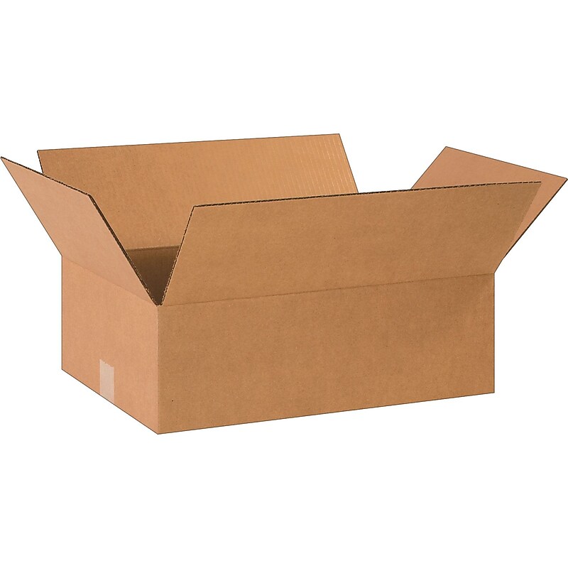 18.5" x 12.5" x 6" Shipping Boxes, 32 ECT, Brown, 25/Bundle (18126R) image 1