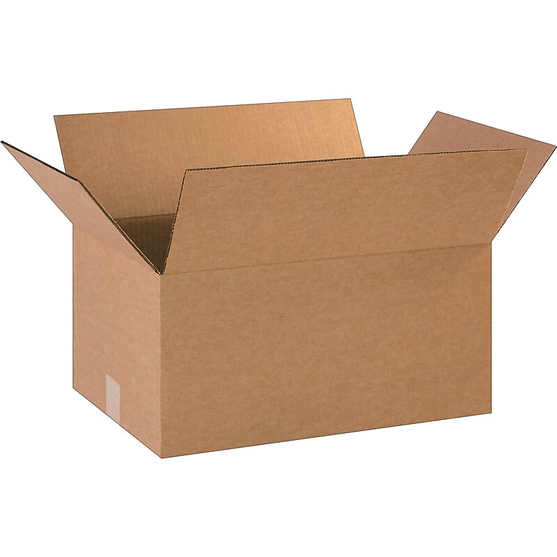 18.5" x 12.5" x 9" Shipping Boxes, 32 ECT, Brown, 25/Bundle (18129R) image 1