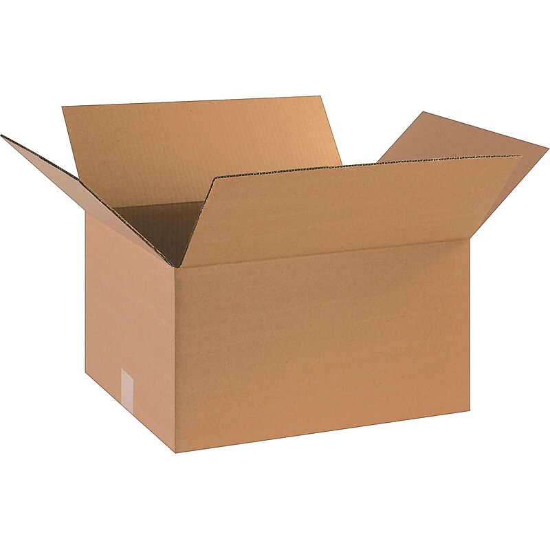 18" x 14" x 10" Shipping Boxes, 32 ECT, Brown, 25/Bundle (181410) image 1