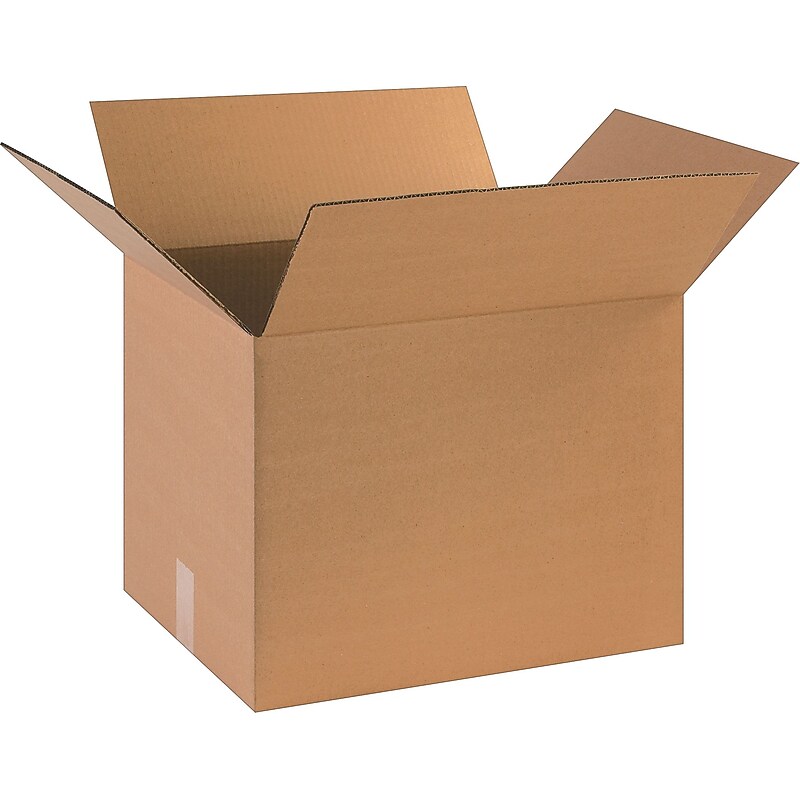 18" x 14" x 14" Shipping Boxes, 32 ECT, Kraft, 20/Bundle (BS181414) image 1