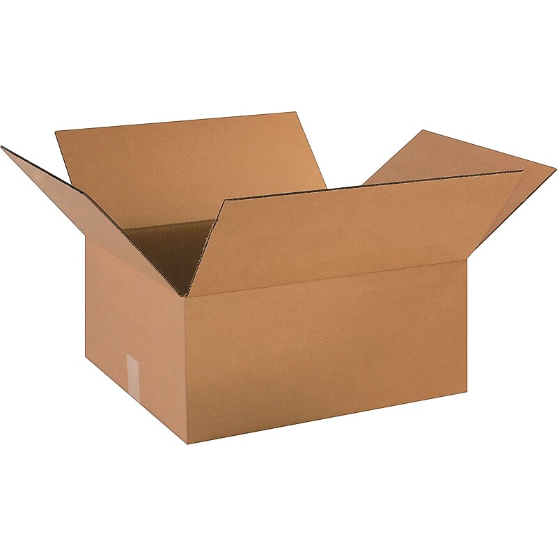 18" x 16" x 8" Shipping Boxes, 32 ECT, Brown, 25/Bundle (18168) image 1