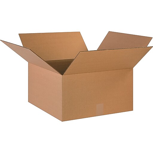 18" x 18" x 10" Shipping Boxes, 32 ECT, Brown, 20/Bundle (181810) at