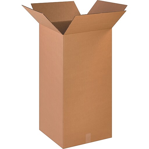 18" x 18" x 36" Shipping Boxes, 32 ECT, Brown, 10/Bundle (181836) at