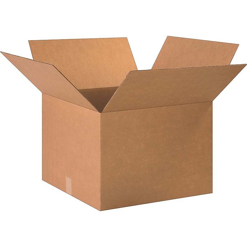 20" x 20" x 14" Shipping Boxes, 32 ECT, Brown, 15/Bundle (202014) image 1