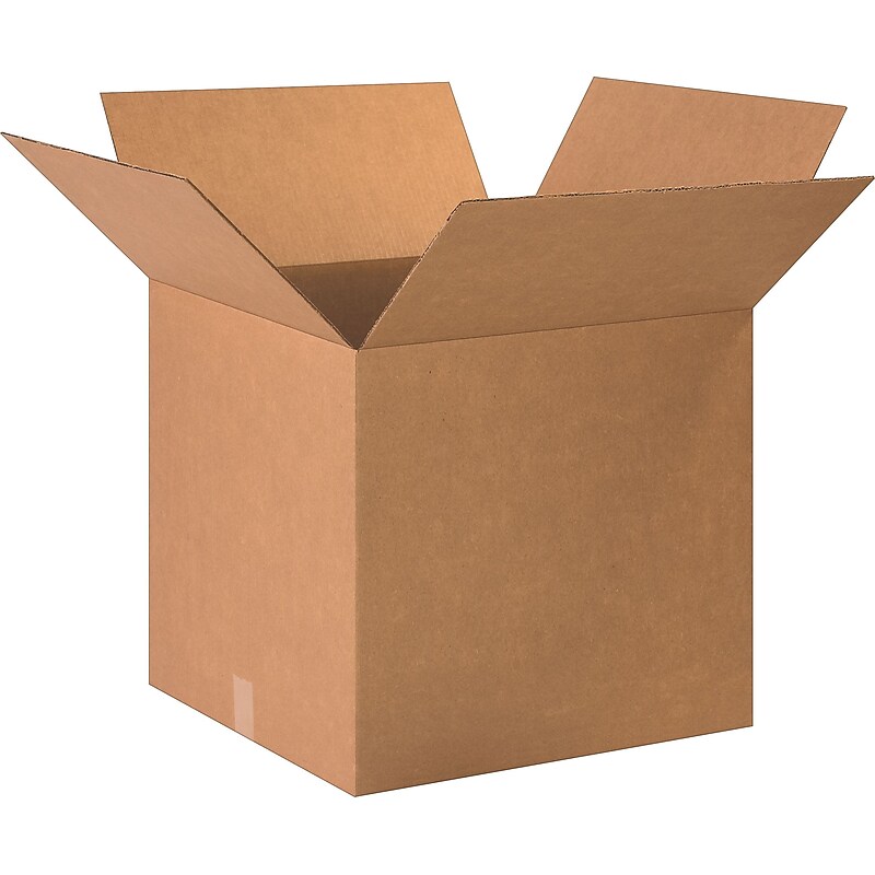 20" x 20" x 18" Shipping Boxes, 32 ECT, Brown, 120/Pallet (202018PL) image 1