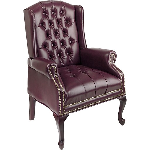 Office Star & trade, Traditional Queen Ann HighBack Guest Chair at Staples