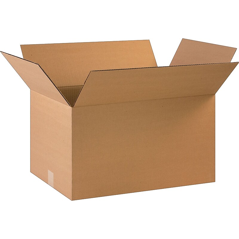 22" x 17" x 12" Corrugated Kraft Boxes, 25/Bundle (BS221712X) image 1