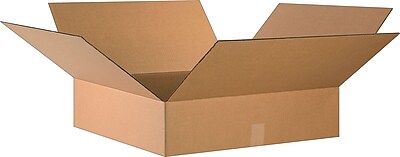 24" x 12" x 6" Flat Cardboard Corrugated Boxes Lot of 65 lbs Capacity ECT-32