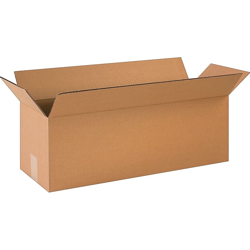 24" x 8" x 8" Shipping Boxes, 32 ECT, Brown, 25/Bundle (2488) image 1