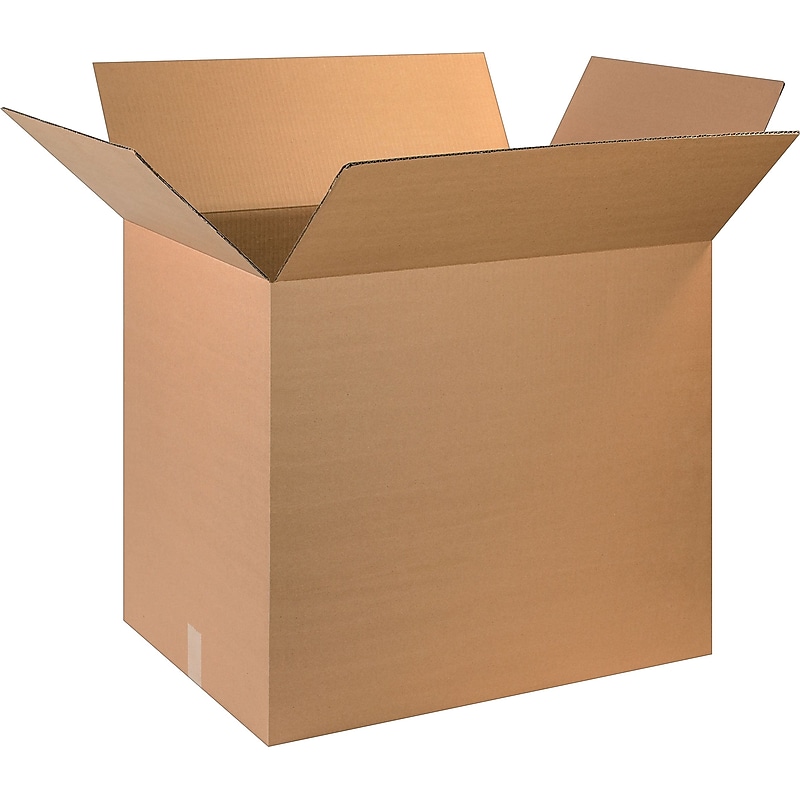 28" x 5" x 24" Shipping Boxes, Brown, 10/Bundle (28524FOL) image 1