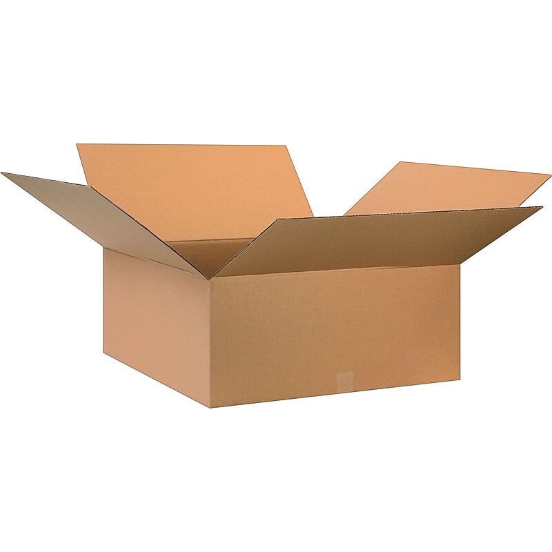 28" x 28" x 12" Shipping Boxes, 32 ECT, Kraft, 20/Bundle (BS282812) image 1