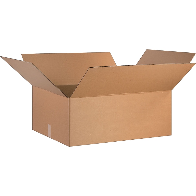 30" x 24" x 12" Shipping Boxes, 32 ECT, Kraft, 20/Bundle (BS302412) image 1