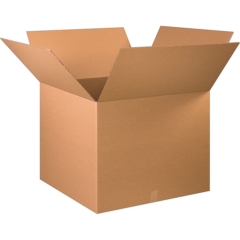 30" x 30" x 25" Shipping Boxes, 32 ECT, Brown, 5/Bundle (303025) image 1