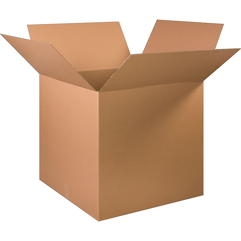 32" x 32" x 32" Shipping Boxes, 32 ECT, Kraft, 5/Bundle (BS323232) image 1