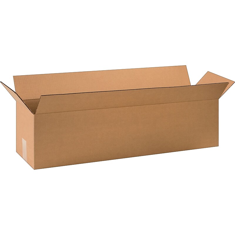 32" x 8" x 8" Shipping Boxes, 32 ECT, Brown, 25/Bundle (3288) image 1