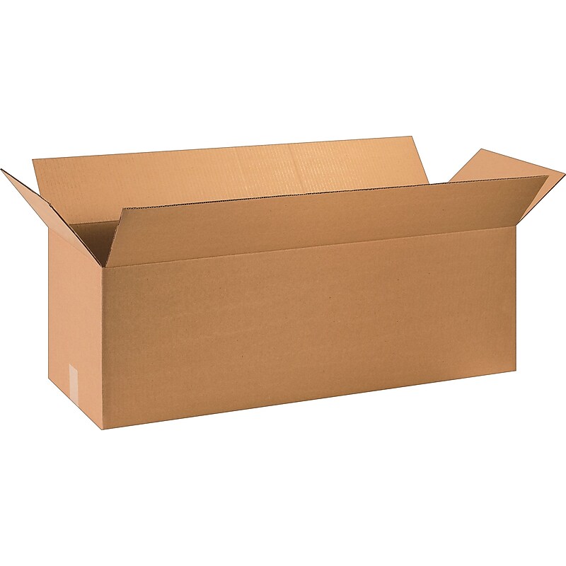 36" x 12" x 12" Shipping Boxes, 32 ECT, Brown, 15/Bundle (361212) image 1